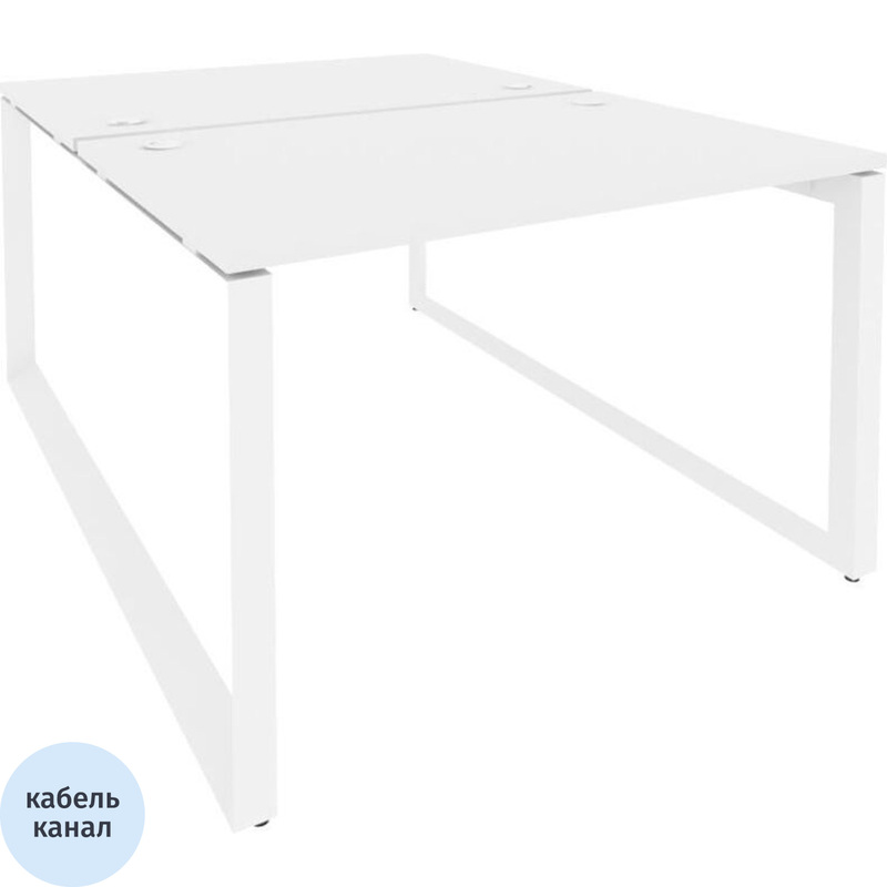 Изображение товара Рабочая станция ONIX O.MO-D.RS-2.2.8 на 2 рабочих места белый бриллиант