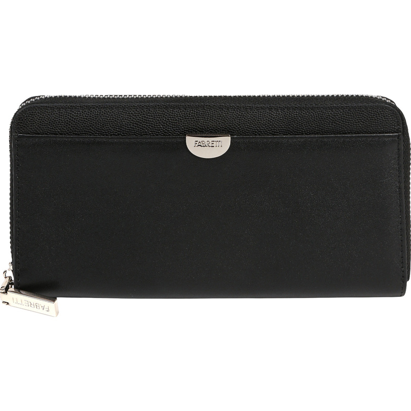 Изображение товара Кошелек женский Fabretti из натуральной кожи черного цвета (Q24001N-2)