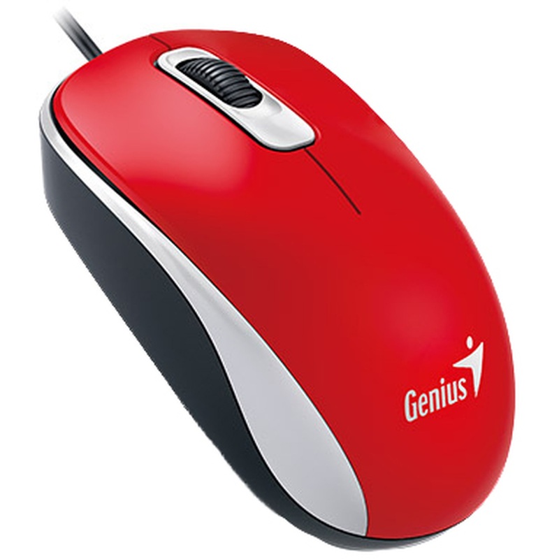 Изображение товара Мышь проводная Genius DX-110 красная (31010009403)