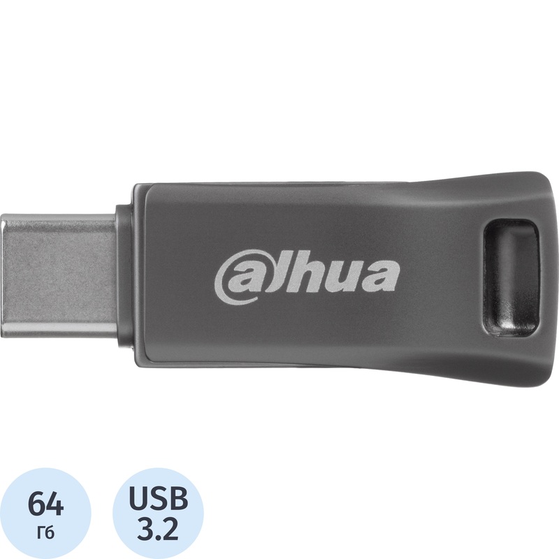 Изображение товара Флешка USB 3.2 64ГБ Dahua DHI-USB-P639-32-64GB компактная и быстрая