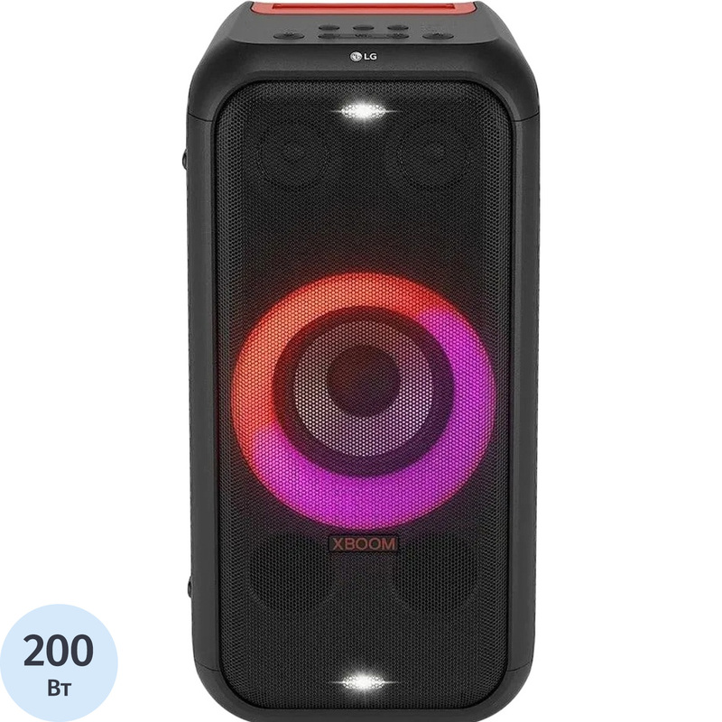 Изображение товара Акустическая система LG XL5S черная с подсветкой и Bluetooth 200 Вт