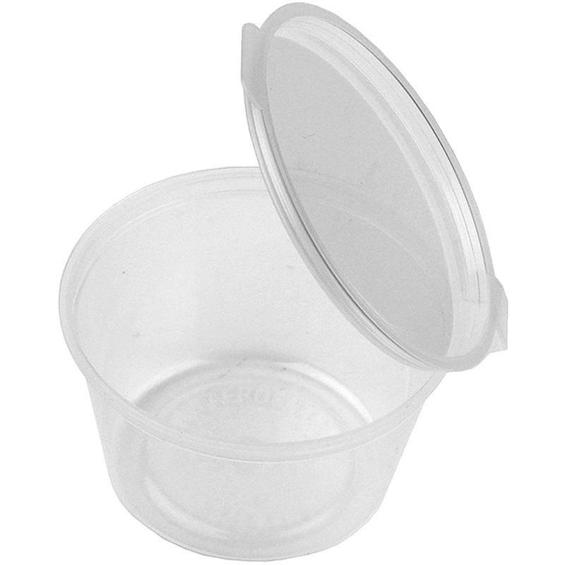 Изображение товара Уценка. Соусник одноразовый с крышкой 50 мм 30 мл (1920 штук в упаковке)