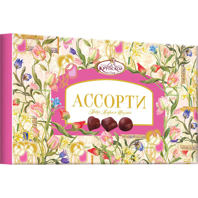 Изображение товара Конфеты шоколадные Ассорти от Кондитерской фабрики им. Н.К.Крупской 249г
