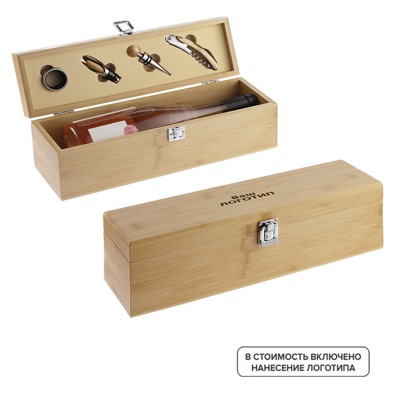 Изображение товара Подарочный набор Vinotech с гравировкой на шкатулке 10 штук