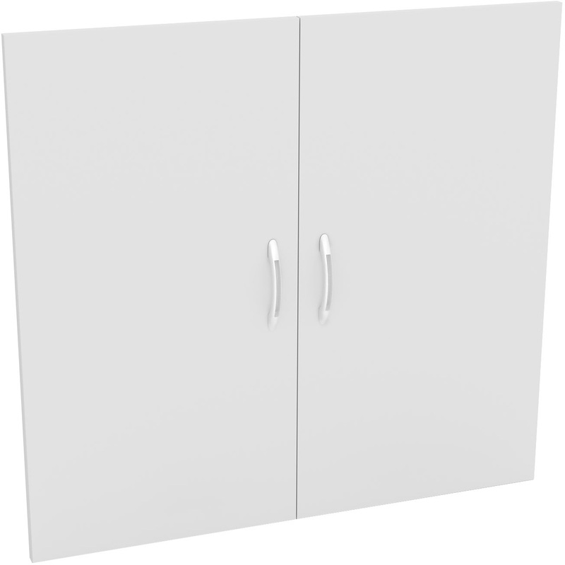 Изображение товара Двери для мебели Комус Мебель Easy Director белый жемчуг 844х18х792 мм комплект 2 шт