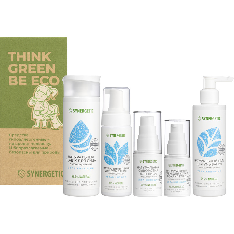 Изображение товара Подарочный набор косметики для женщин Synergetic для ухода лица и кожи вокруг глаз