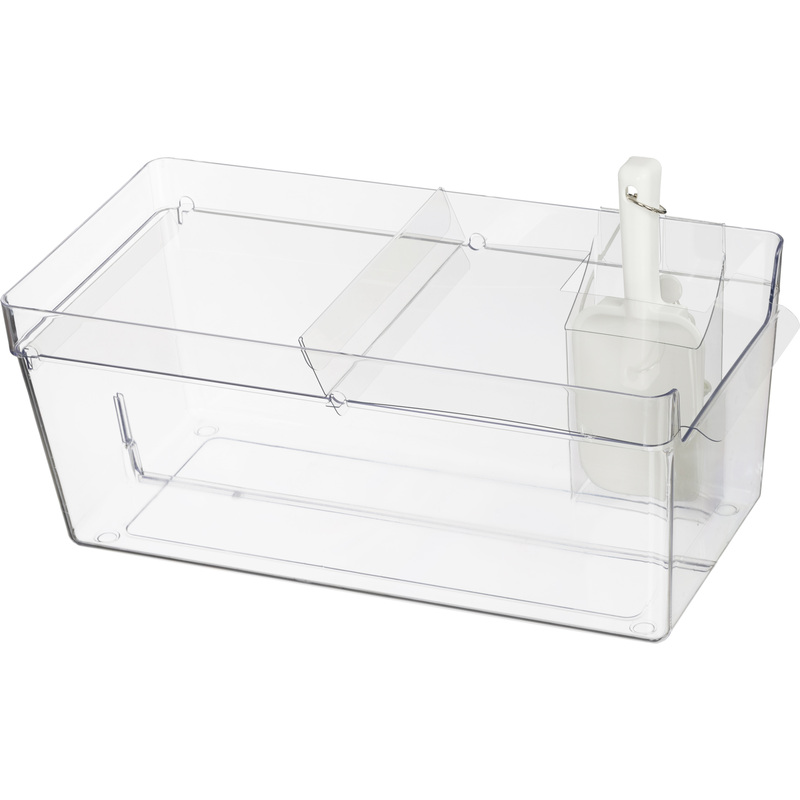 Изображение товара Контейнер пластиковый с совком 19 л (4 штуки в упаковке)