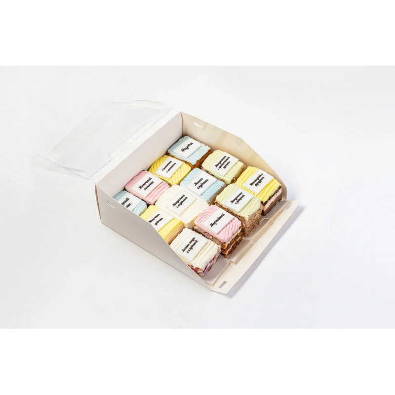 Изображение товара Сладкий сет из 12 праздничных вкусов 2. 4 кг - десерты на бисквитной основе