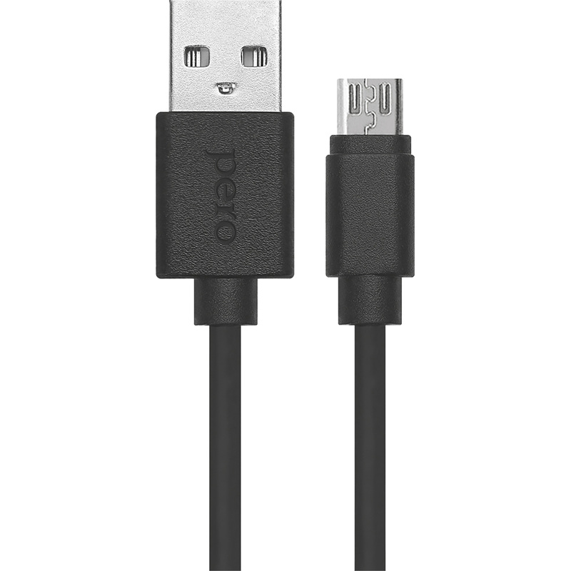 Изображение товара Кабель PERO DC-03 micro-USB, USB Type-A 2м, 2.5A, Fast charge, черный