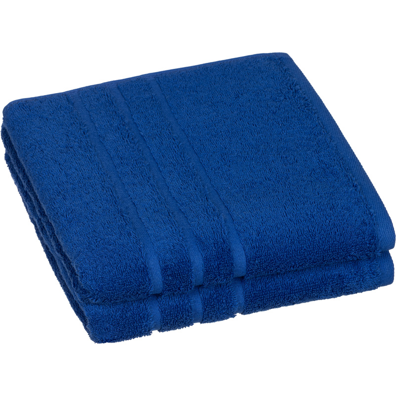 Изображение товара Махровое полотенце Luscan 50х90 см 2 шт синее для дома и подарка
