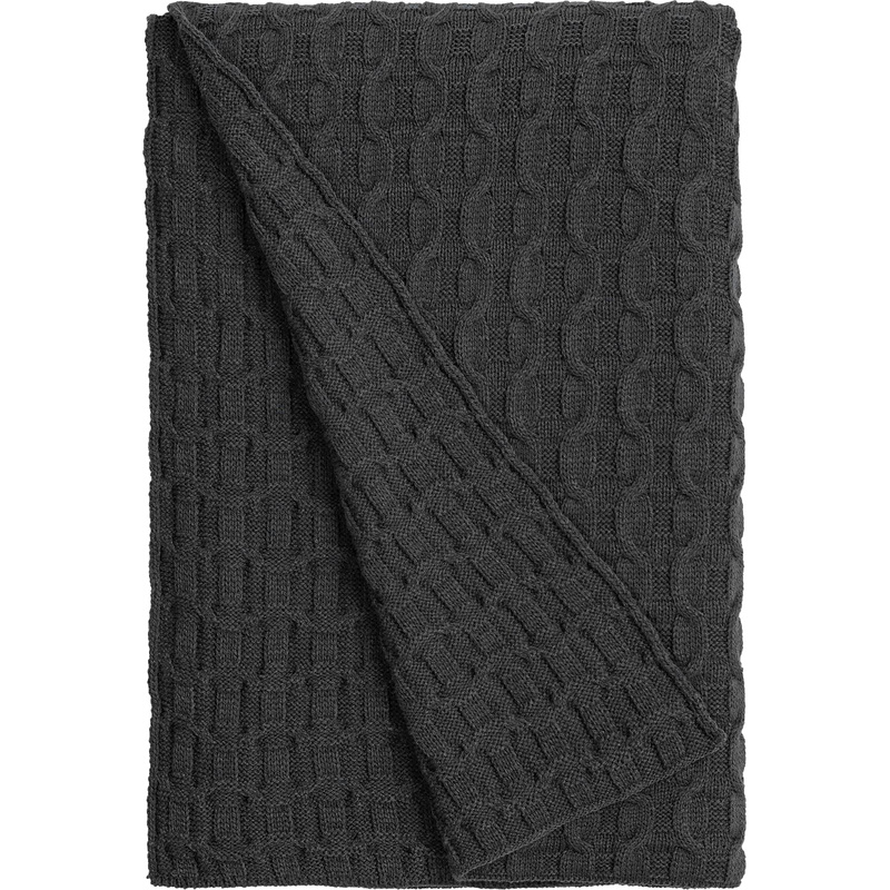 Изображение товара Плед Teplo Braidera акрил 90x160 см тёмно-серый