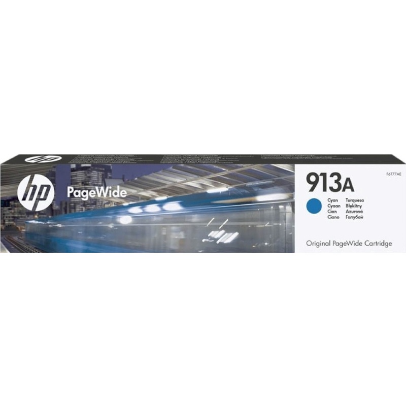 Изображение товара Картридж струйный HP 913A F6T77AE голубой оригинальный