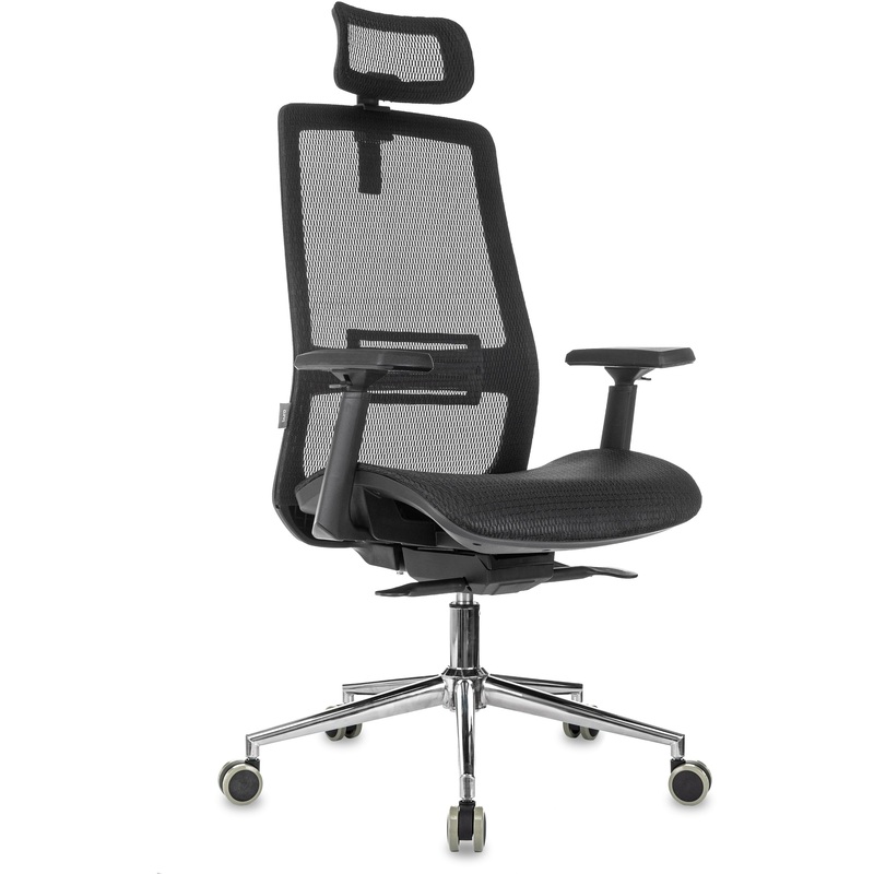 Изображение товара Кресло для руководителя Бюрократ MC-912-H с сетчатой спинкой и регулируемыми элементами