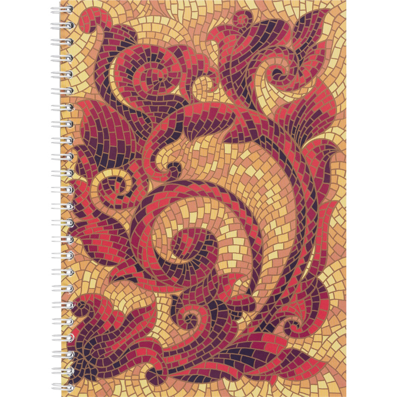 Изображение товара Бизнес-тетрадь Attache Мозаика красная А5 80 листов спираль