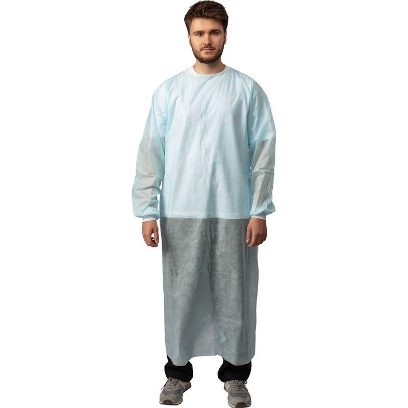 Изображение товара Одноразовый хирургический халат Новотекс размер 50-52 голубой стерильный