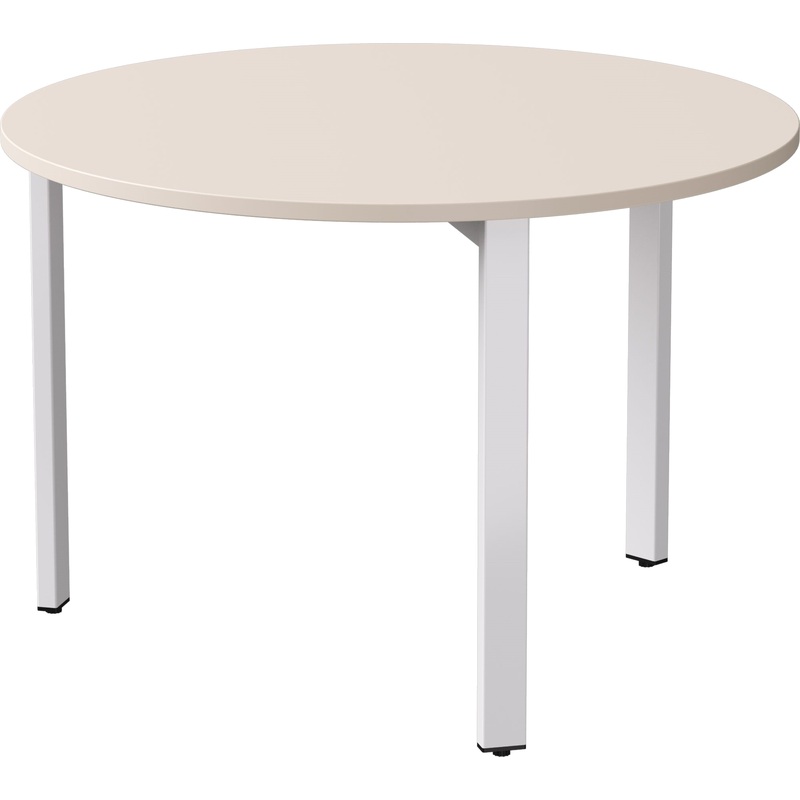 Изображение товара Стол для переговоров EVO 254S022GU9003 круглый или квадратный из ЛДСП белый