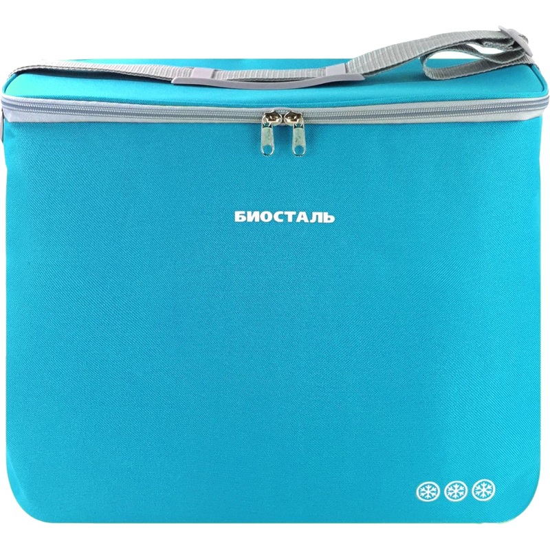 Изображение товара Термосумка Biostal Кантри 30 л голубая с изоляцией и герметичным слоем