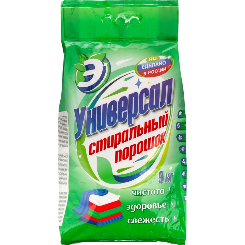Изображение товара Порошок стиральный автомат для детского белья Эколин Универсал 9 кг для белого и цветного белья