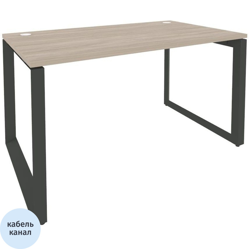 Изображение товара Стол прямой ONIX-О O.MO-SP-3.8 дуб аттик/антрацит 1380х800х750 мм