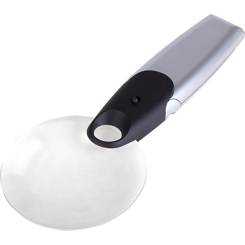 Изображение товара Лупа REXANT с подсветкой LED кратность 2х 6х d=89 мм (12-0408)