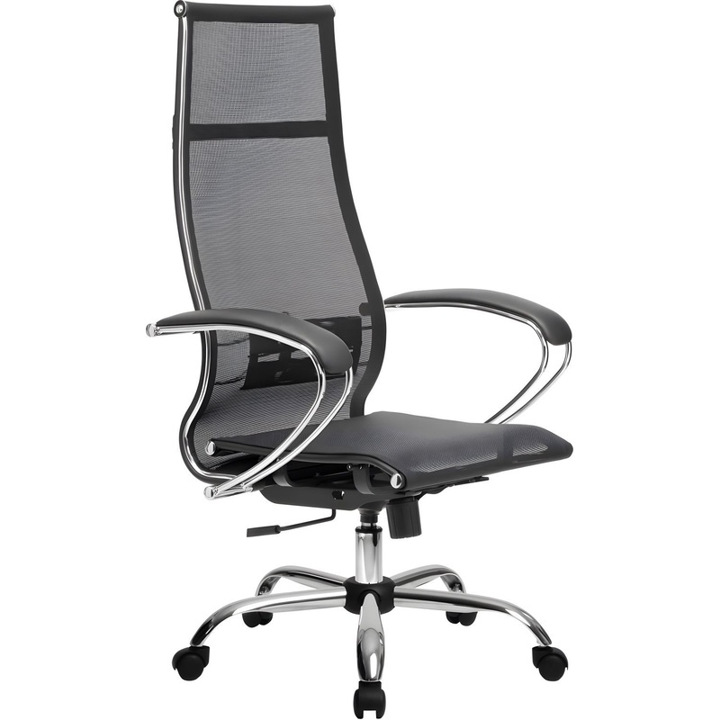 Изображение товара Уценка. Кресло для руководителя Метта 7 MPRU чёрное (сетка, металл). уц_меб