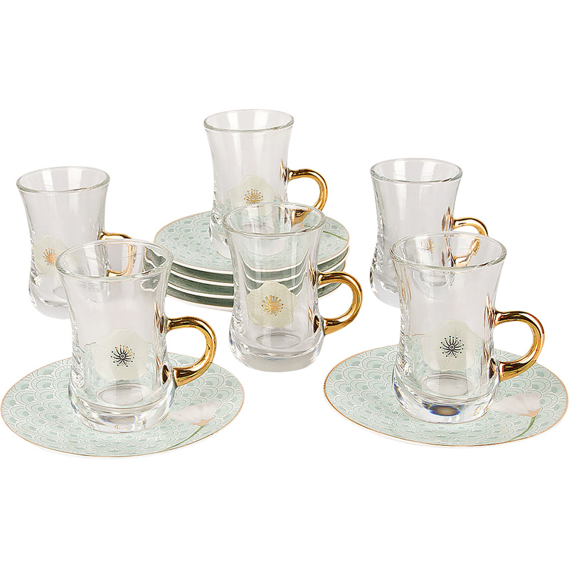 Изображение товара Набор чайный Nouvelle Home Sensuelle на 6 персон стекло/фарфор 12 предметов Изображение товара Набор чайный Nouvelle Home Sensuelle на 6 персон стекло/фарфор 12 предметов