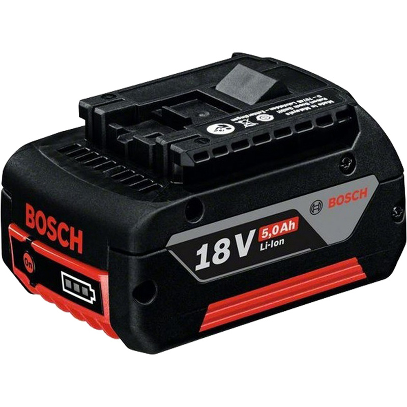 Изображение товара Аккумулятор Bosch GBA 5Ah 18V Li-Ion надежный и емкий Изображение товара Аккумулятор Bosch GBA 5Ah 18V Li-Ion надежный и емкий