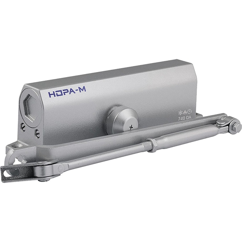 Изображение товара Дверной доводчик Нора-М 740 до 110 кг серый с регулируемой скоростью