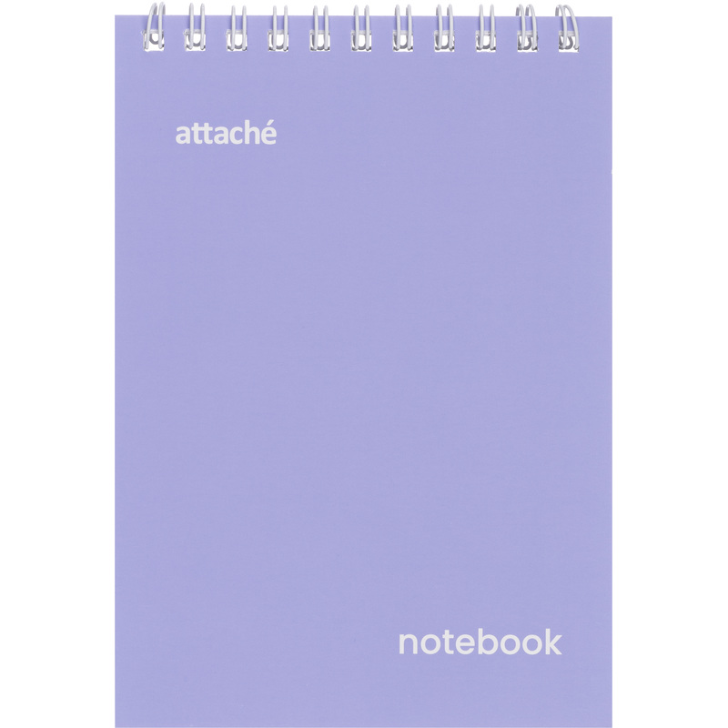 Изображение товара Блокнот Attache Акварель А6 40 листов фиолетовый на спирали