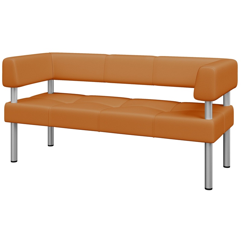 Изображение товара Диван трёхместный Balance Bu3-2 оранжевый кожзаменитель