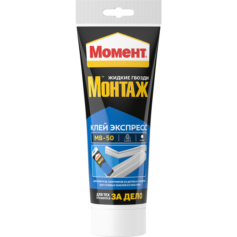 Изображение товара Клей монтажный Экспресс 250 г белый быстрой фиксации