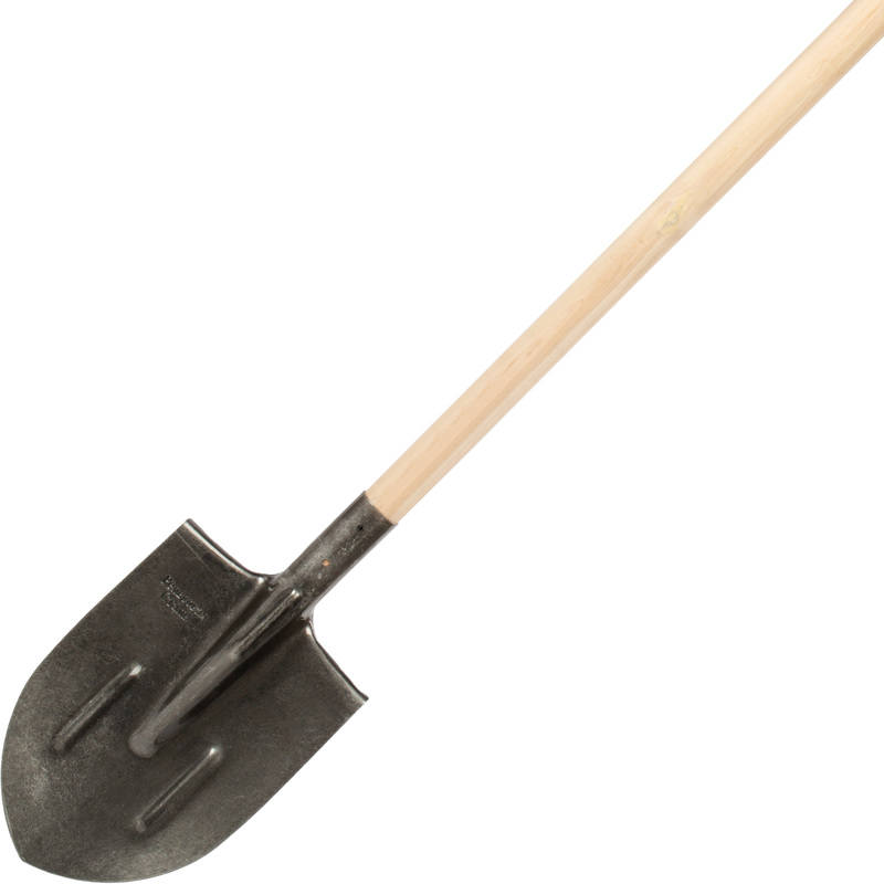 Изображение товара Лопата штыковая 150 см рельсовая сталь с рёбрами жёсткости с черенком
