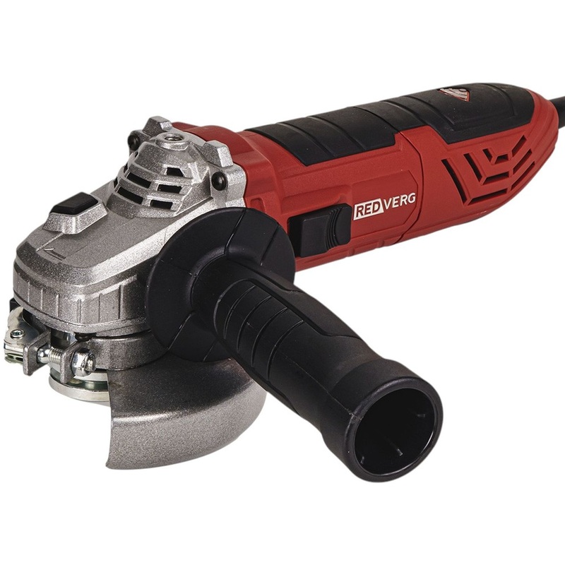 Изображение товара Угловая шлифмашина Redverg RD-AG910-125 мощностью 910 Вт диск 125 мм