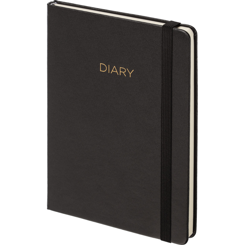 Изображение товара Ежедневник недатированный Attache Dairy А5 136 листов в чёрной искусственной коже