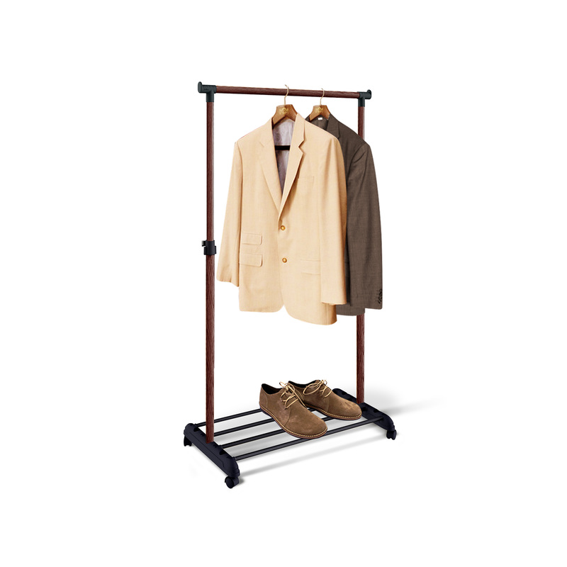 Изображение товара Вешалка гардеробная CH-4345 темный орех черная металл