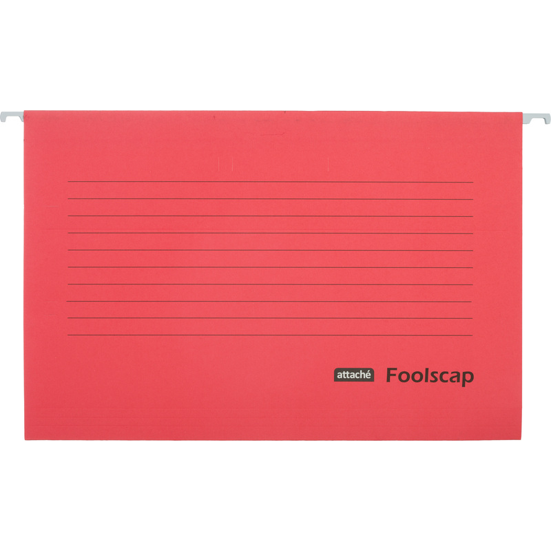 Изображение товара Подвесная папка Attache Foolscap до 200 листов красная (5 штук в упаковке)