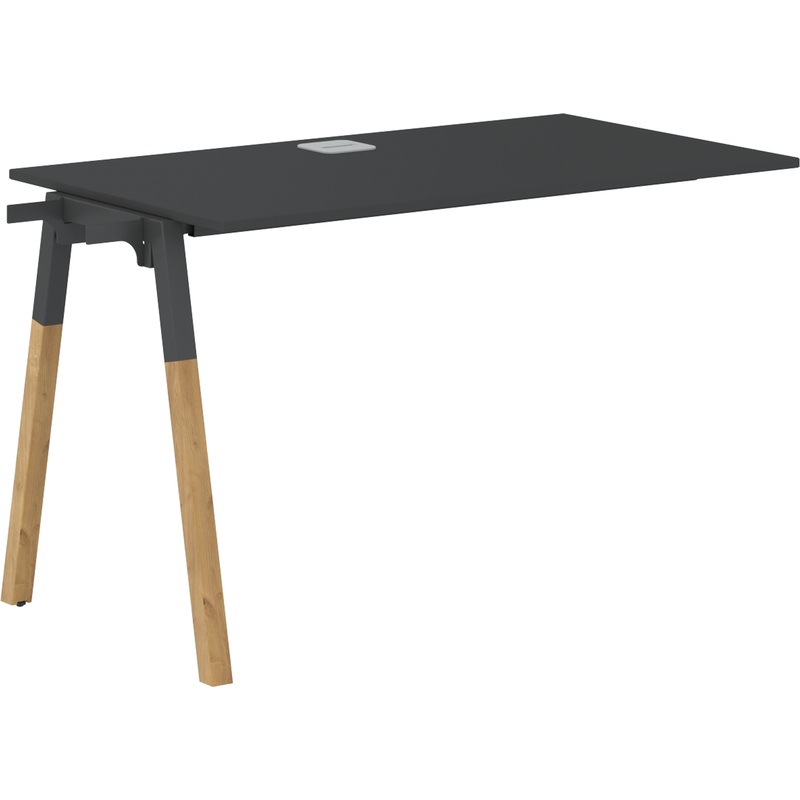 Изображение товара Стол приставной Forta FIST 1167 (бук/чёрный графит, 1180х670х733 мм)