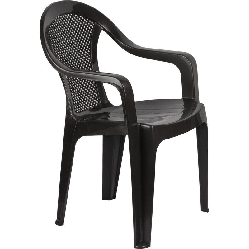 Изображение товара Кресло пластиковое Decorona DeVeranda (тёплый орех)