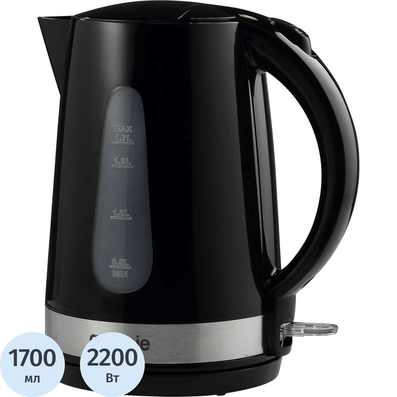 Изображение товара Электрический чайник Gorenje K17BK черный 1.7л мощность 2200 Вт компактный