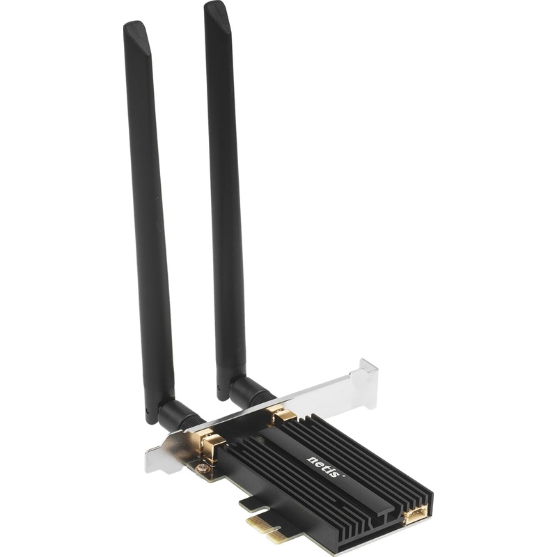 Изображение товара Сетевой адаптер Netis F2 Wi-Fi 6 PCI-E внешняя антенна высокая скорость
