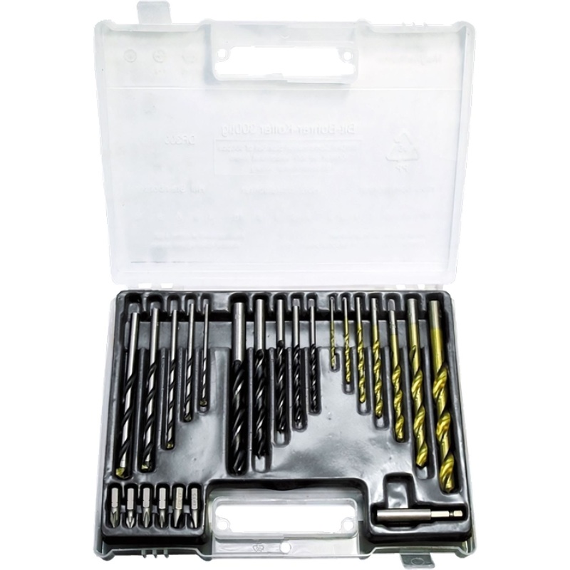 Изображение товара Набор сверл спиральных универсальных Matrix 30 предметов для дерева металла бетона