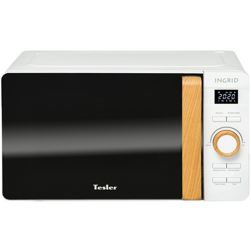 Изображение товара Микроволновая печь Tesler ME-2044 белая с автоматическими программами и дисплеем