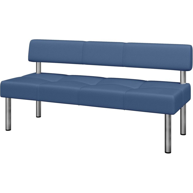 Изображение товара Модуль прямой трехместный Balance Bu3 синий искусственная кожа уценка