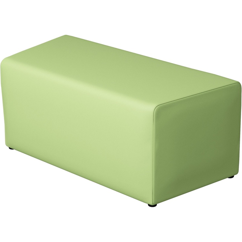 Изображение товара Пуф Step 1 БМ10/1 светло-зеленый из искусственной кожи с деревянными ножками