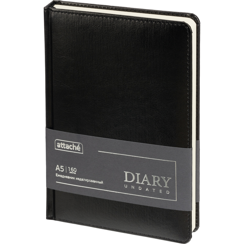 Изображение товара Ежедневник Attache Priority недатированный чёрный А5 160 листов