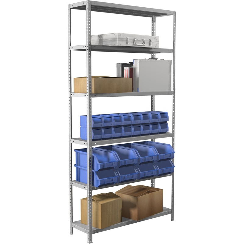 Изображение товара Стеллаж медицинский Практик СТМ MS (6 полок, 1000х400х2200 мм)