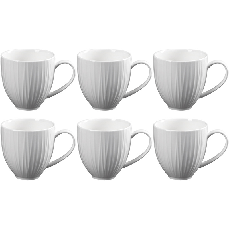 Изображение товара Фарфоровая кружка Sam&Squito Tiffany 300 мл 6 штук дизайн классика для дома и кафе