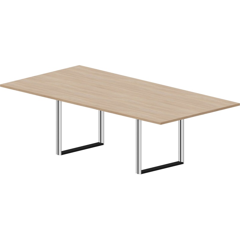 Изображение товара Стол для переговоров Carre OC240OW 2400x1200 мм дуб светлый стальной каркас