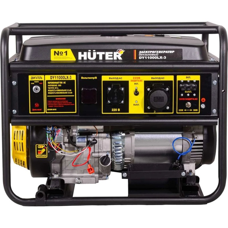 Изображение товара Генератор бензиновый Huter DY11000LX-3 8,5 кВт портативный для резервного и постоянного электроснаб