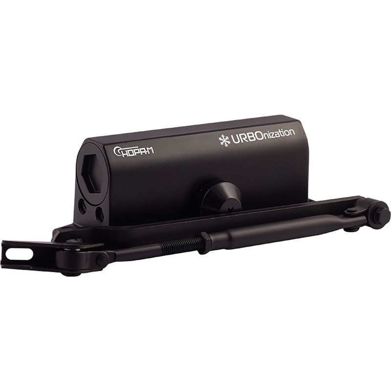 Изображение товара Доводчик дверной Isparus 420 до 90 кг черный монтаж универсальный